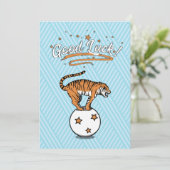 Succes Tiger Flat Holiday Kaart (Staand voorkant)