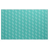 Succes Turquoise Script Typografie Positief Stof (Yard (91,4 cm))