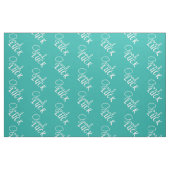 Succes Turquoise Script Typografie Positief Stof (Fat Quarter)