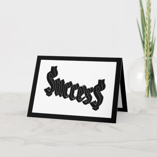 Succes = $ucces$ kaart (Voorkant)