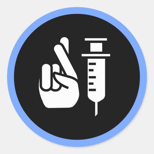 Succes Vaccins - Artsen Ronde Sticker (Voorkant)