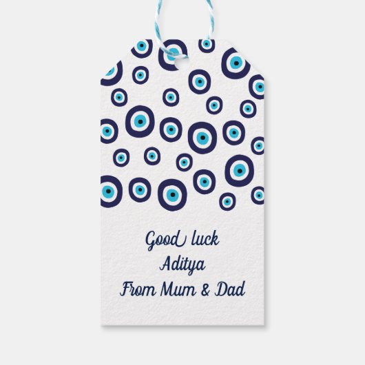 Succes Veilige reis verhuizen naar het buitenland Cadeaulabel (Achterkant)