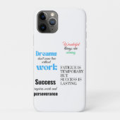 Succes vereist werk en doorzettingsvermogen Case-Mate iPhone case (Achterkant)