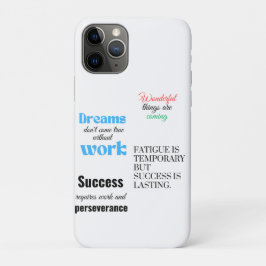 Succes vereist werk en doorzettingsvermogen Case-Mate iPhone case