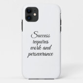 Succes vereist werk en doorzettingsvermogen Case-Mate iPhone case (Achterkant)