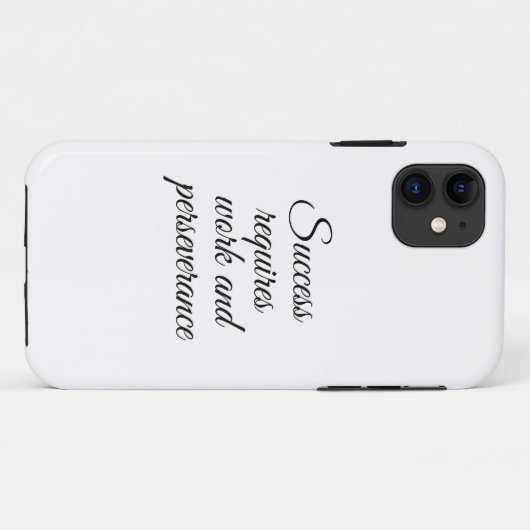 Succes vereist werk en doorzettingsvermogen Case-Mate iPhone case (Achterkant (horizontaal))