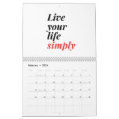 Succes vereist werk en doorzettingsvermogen kalender (Feb 2026)