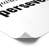 Succes vereist werk en doorzettingsvermogen poster (Hoek)