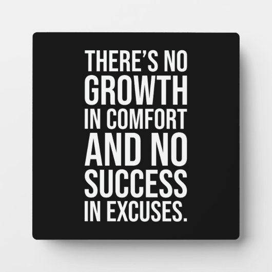 Succes vs Comfort - Hustle Grind Motivatie Fotoplaat (Voorkant)