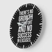 Succes vs Comfort - Hustle Grind Motivatie Grote Klok (Hoek)