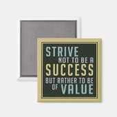 Succes & Waarde Motivatie magneet (Voorkant / Achterkant)