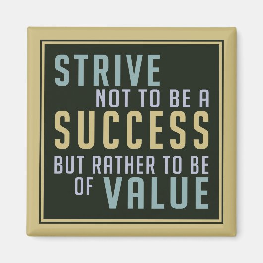 Succes & Waarde Motivatie magneet (Voorkant)