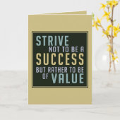 Succes & waarde Motivatie wenskaart Kaart (Gele Bloem)