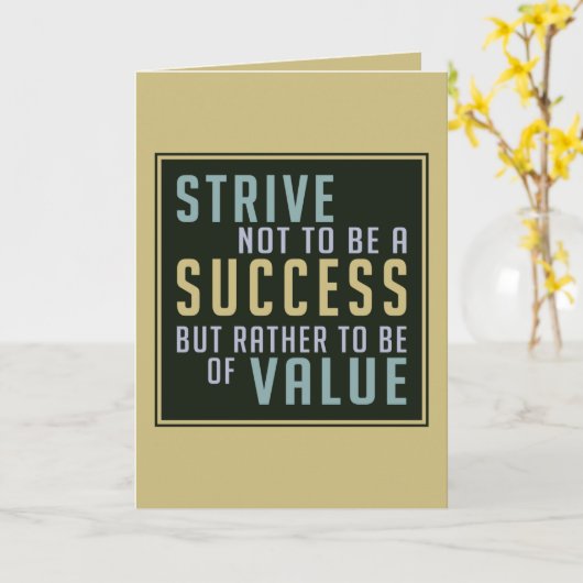 Succes & waarde Motivatie wenskaart Kaart (Gele Bloem)