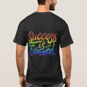 Succes wordt verdiend t-shirt (Achterkant)