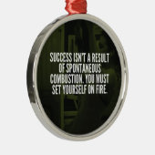 Succes - Workout Inspirerend Metalen Ornament (Rechts)