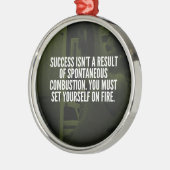 Succes - Workout Inspirerend Metalen Ornament (Links)