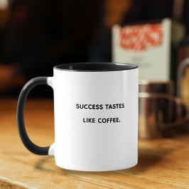SUCCES ZOALS KOFFIE motivatie Typografie Mok