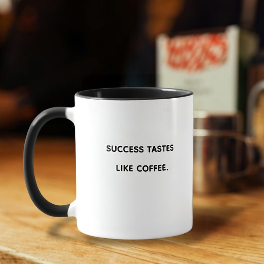 SUCCES ZOALS KOFFIE motivatie Typografie Mok