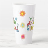 Succes Zon Muts Sticker – Helder, Opbeurend Latte Mok (Voorkant)