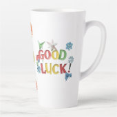 Succes Zon Muts Sticker – Helder, Opbeurend Latte Mok (Rechts)