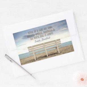 "Succes zonder geluk" Inspirerend Quote Rechthoekige Sticker
