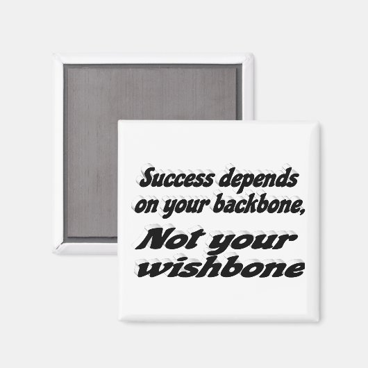 Succesbackbone Motivatie citaat Magneet (Voorkant / Achterkant)