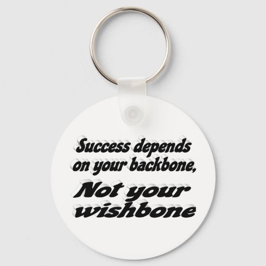 Succesbackbone Motivatie citaat Sleutelhanger (Voorkant)