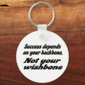 Succesbackbone Motivatie citaat Sleutelhanger (Achterkant)