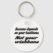 Succesbackbone Motivatie citaat Sleutelhanger (Achterkant)