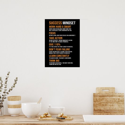 Succesbeperking - Motivatie Poster (Keuken)