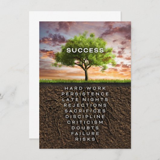 Succesboom Kaart (Voorkant / Achterkant)