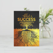 Succesboom Mislukking Kaart (Staand voorkant)