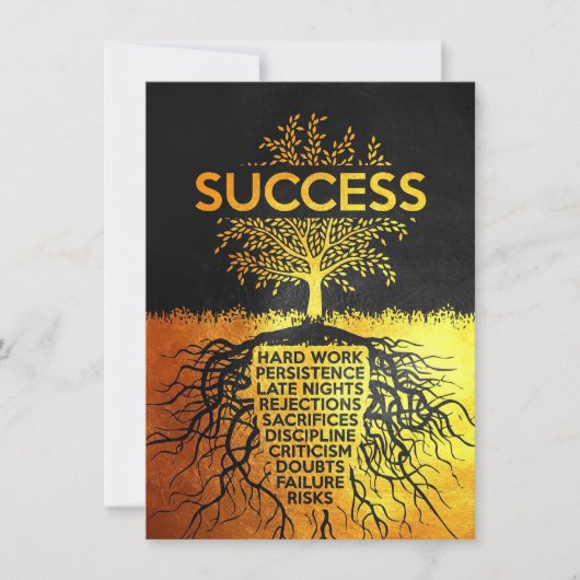Succesboom Mislukking Kaart (Voorkant)