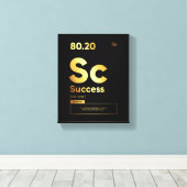 Succesdefinitie | Motivatie Quote Wall Art Canvas Afdruk (Insitu (Houten vloer))