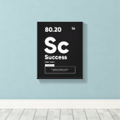Succesdefinitie | Motivatie Quote Wall Art Canvas Afdruk (Insitu (Houten vloer))