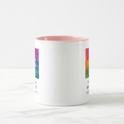 Succesdroom Geloof Aangepaste tekstuele offerte be Mok (Midden)