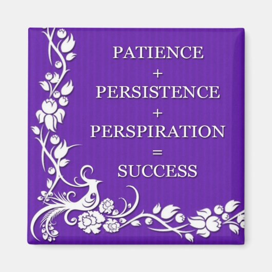 Succesformule-motiverende berichten magneet (Voorkant)