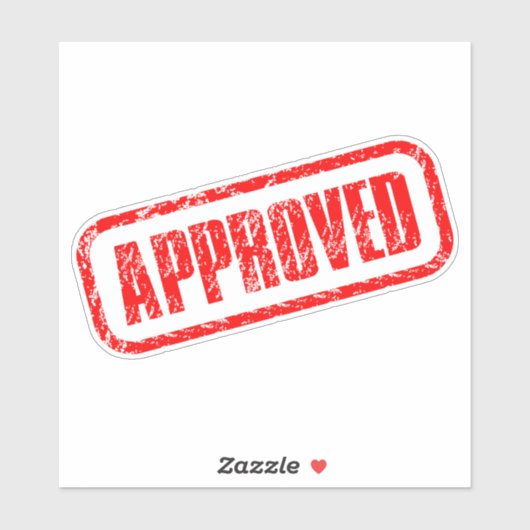 Succesgecertificeerd - officieel goedgekeurde stem sticker (Vel)