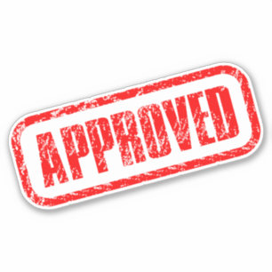 Succesgecertificeerd - officieel goedgekeurde stem sticker