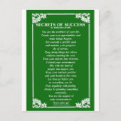 SUCCESGEHEIM VAN BERNARD LEVINE BRIEFKAART (Voorkant)