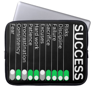 Succesinstellingen Menu Laptop Hoesje voor Motivat Sleeve