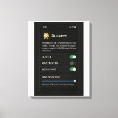 Succesinstellingen: Optimaliseer je leven Canvas Afdruk (Voorkant)