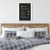 Succesinstellingen: Optimaliseer je leven Canvas Afdruk (Insitu (Slaapkamer))