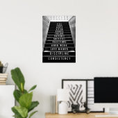 Succesladder, ondernemers, harde werkers poster (Thuiskantoor)