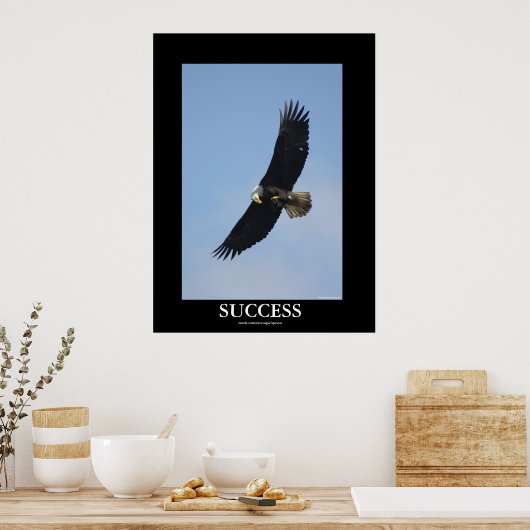 SUCCESS Bald Eagle Motivatie Poster (Keuken)