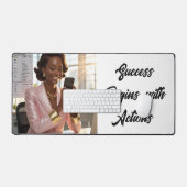 Success Begins with Actions... Deskmat Bureaumat (Keyboard & Muis)