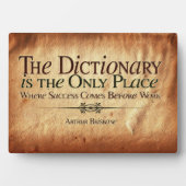 Success Comes Before Work Magnetic Postcard Fotoplaat (voorkant)