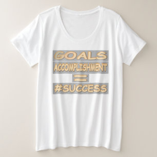 "SUCCESS EQUATION" — Cute Design. Bestel nu Grote Maat T-shirt