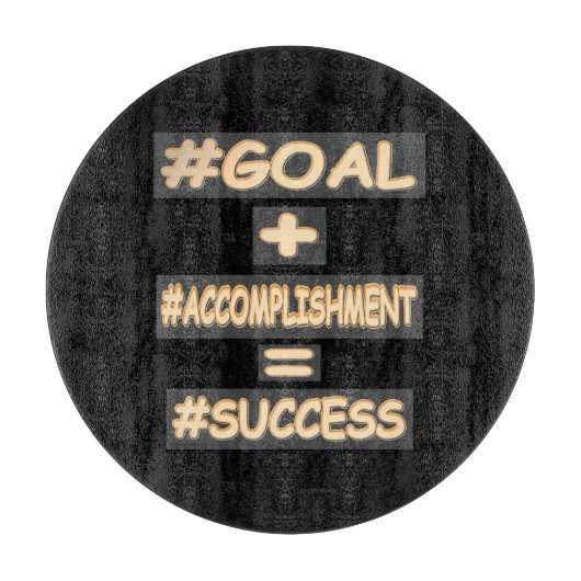 "SUCCESS EQUATION" — Cute Design. Bestel nu Snijplank (Voorkant)